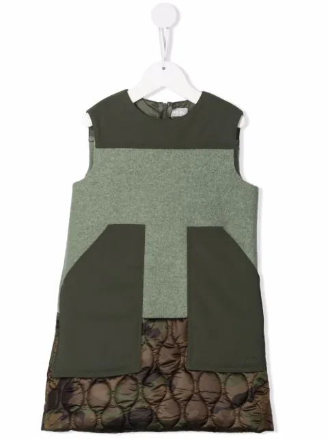 Il Gufo sleeveless patchwork dress
