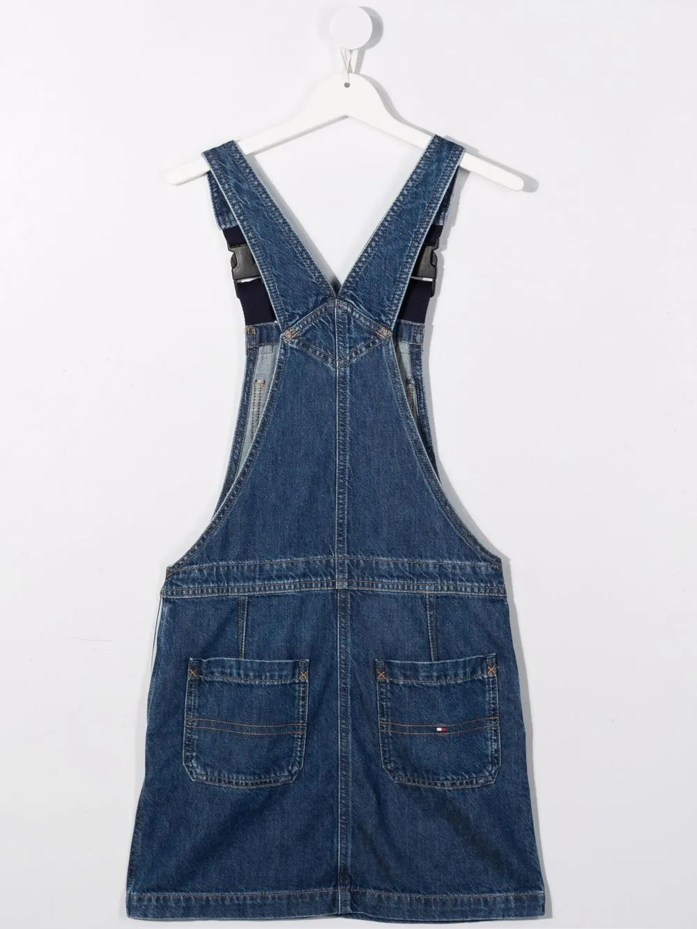 фото Tommy hilfiger junior джинсовое платье с нашивкой-логотипом