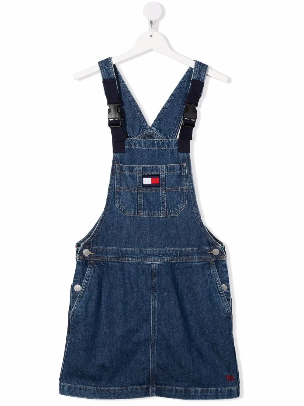 фото Tommy hilfiger junior джинсовое платье с нашивкой-логотипом