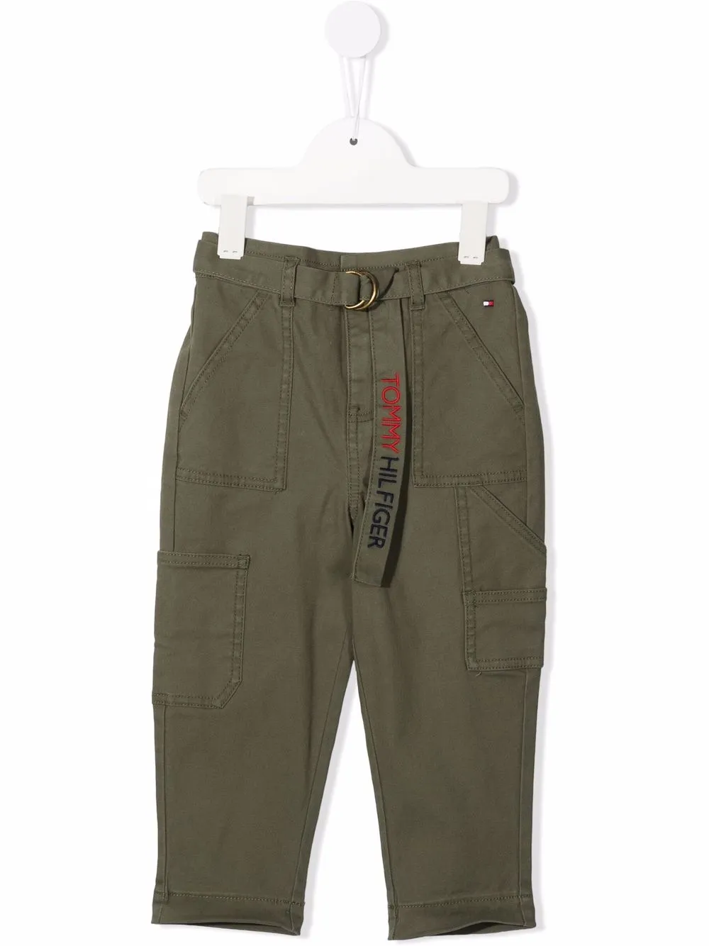 фото Tommy hilfiger junior брюки с поясом и вышитым логотипом