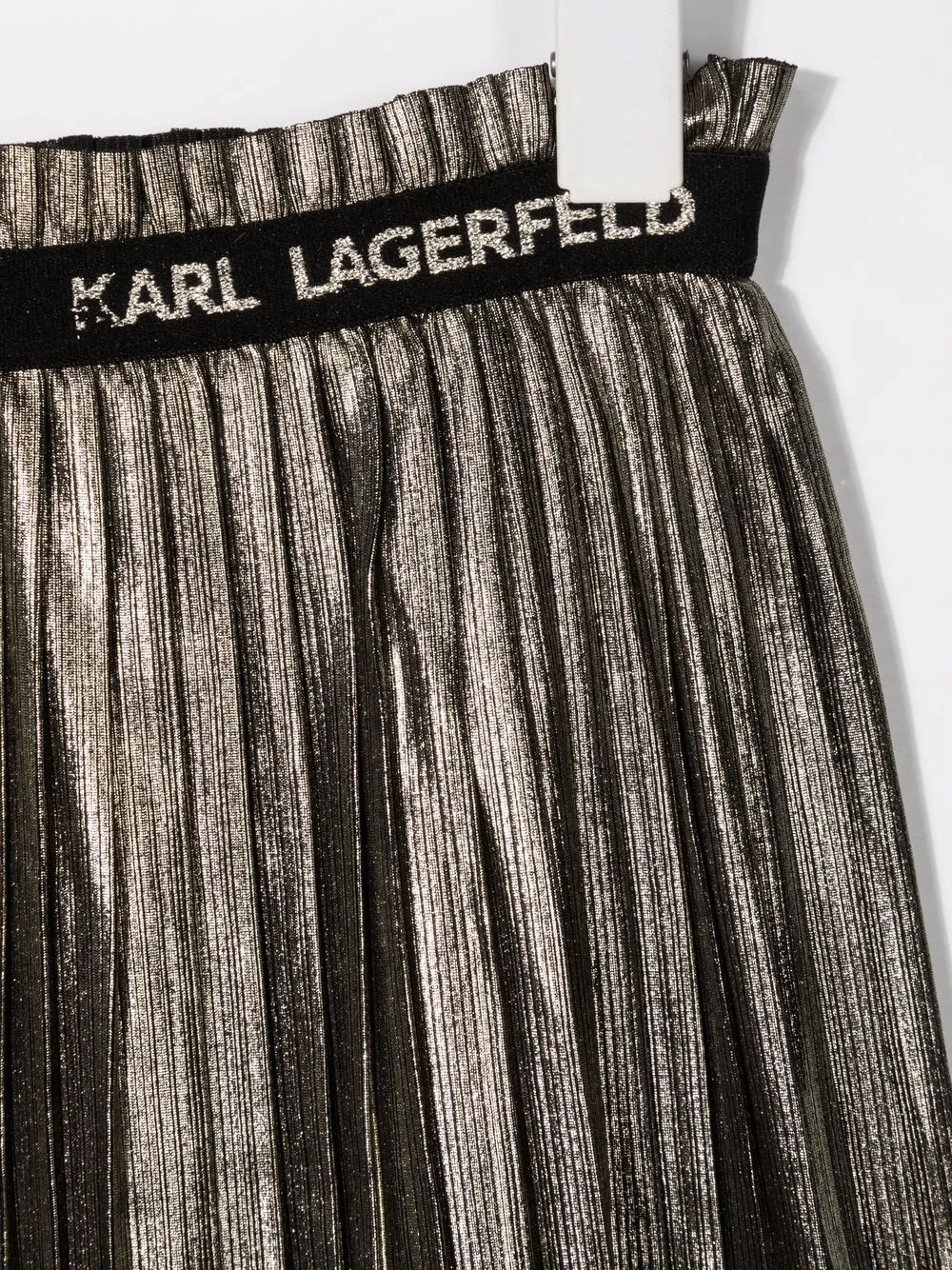 фото Karl lagerfeld kids юбка с эффектом металлик и логотипом