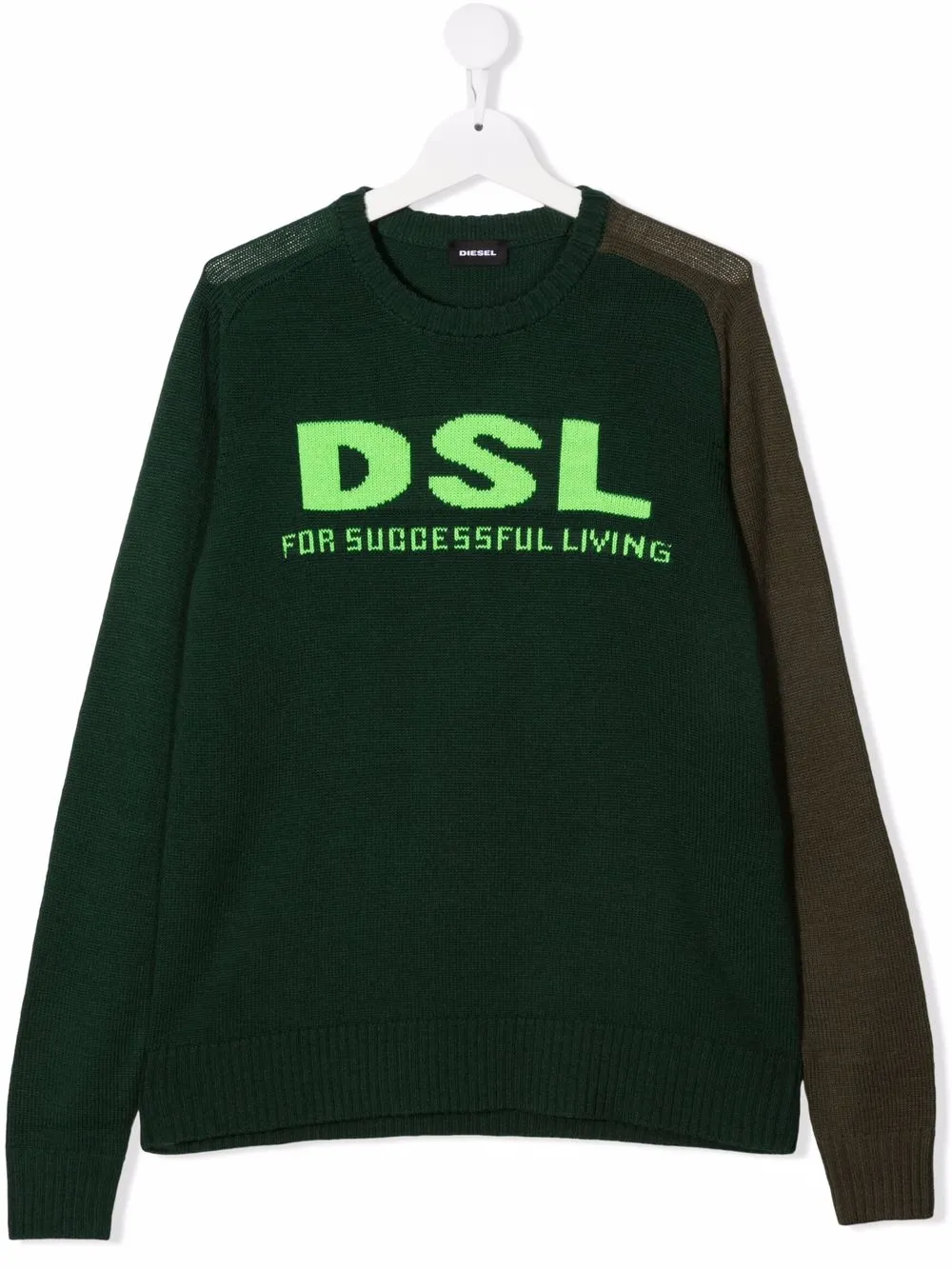 Diesel Kids джемпер вязки интарсия с логотипом