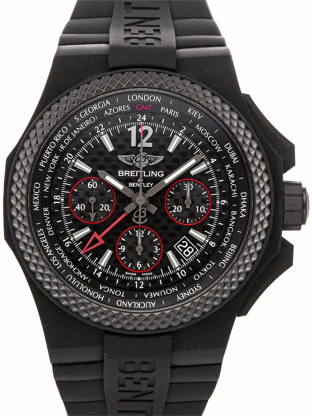 фото Breitling наручные часы bentley gmt b04 pre-owned 45 мм 2021-го года