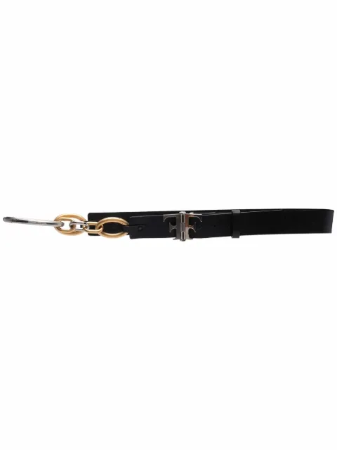 Gianfranco Ferré Pre-Owned 2000s FF hinge fastening leather belt