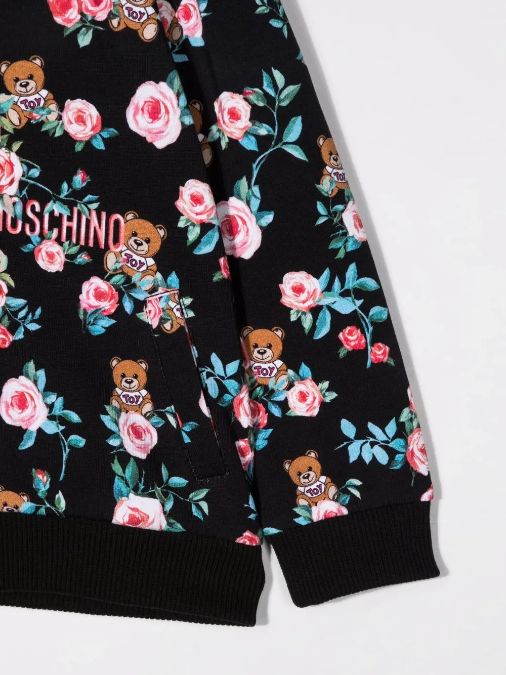 фото Moschino kids худи с узором toy bear