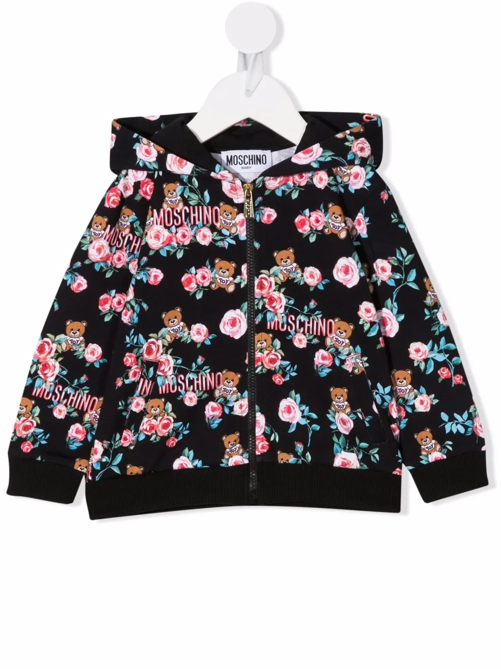 фото Moschino kids худи с узором toy bear