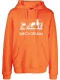 Mostly Heard Rarely Seen 8-Bit Horse & Carriage pullover hoodie - Orange