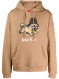 Mostly Heard Rarely Seen 8-Bit Pug Life pullover hoodie - Brown