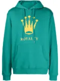 Mostly Heard Rarely Seen 8-Bit Crown graphic-print pullover hoodie - Green