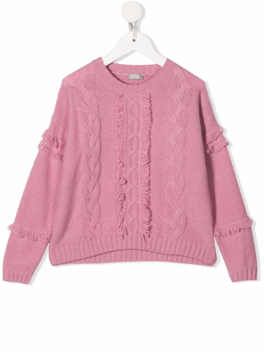 

Il Gufo cable-knit wool jumper - Pink