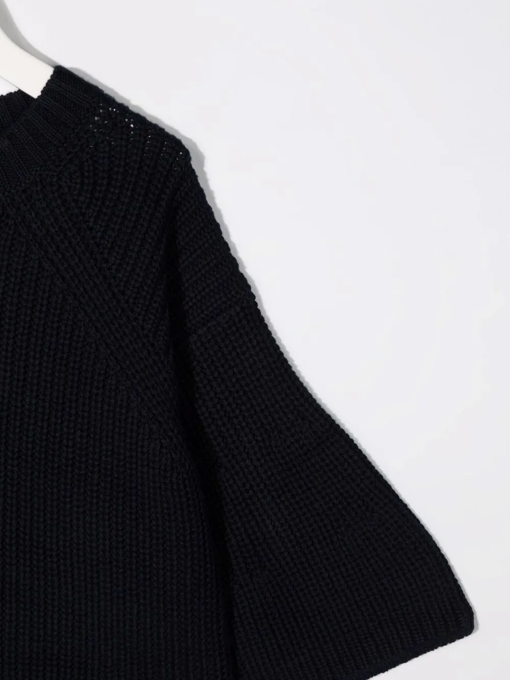 Il Gufo Ribbed-knitted Jumper In Blue
