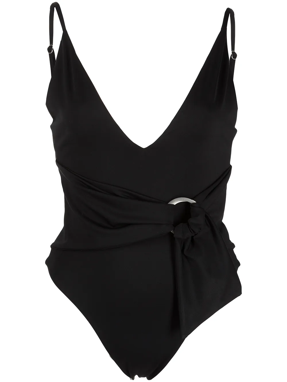 Simkhai Niya belted swimsuit – Black