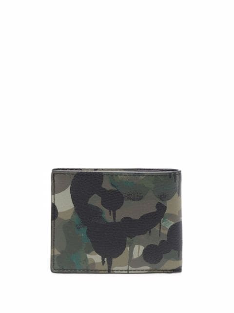 coach camouflage wallet