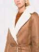 Urbancode faux-fur button-up coat