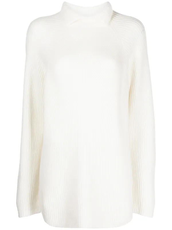 collared ribbed jumper