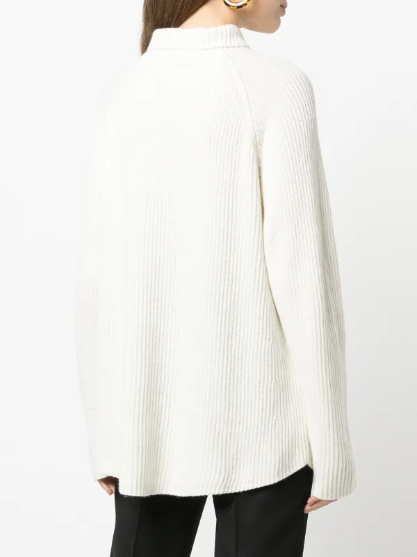collared ribbed jumper