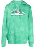 Mostly Heard Rarely Seen 8-Bit Dunk tie-dye pullover hoodie - Green