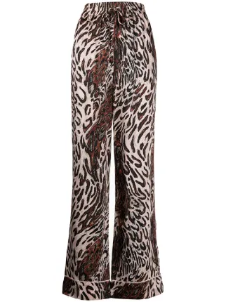 leopard palazzo pants