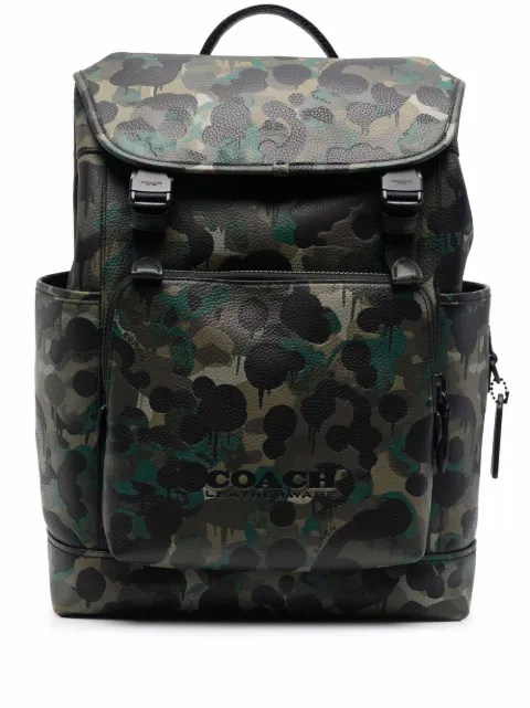coach camo backpack