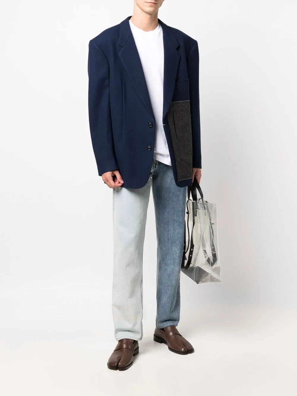 Image 2 of Maison Margiela patch-pocket detail blazer