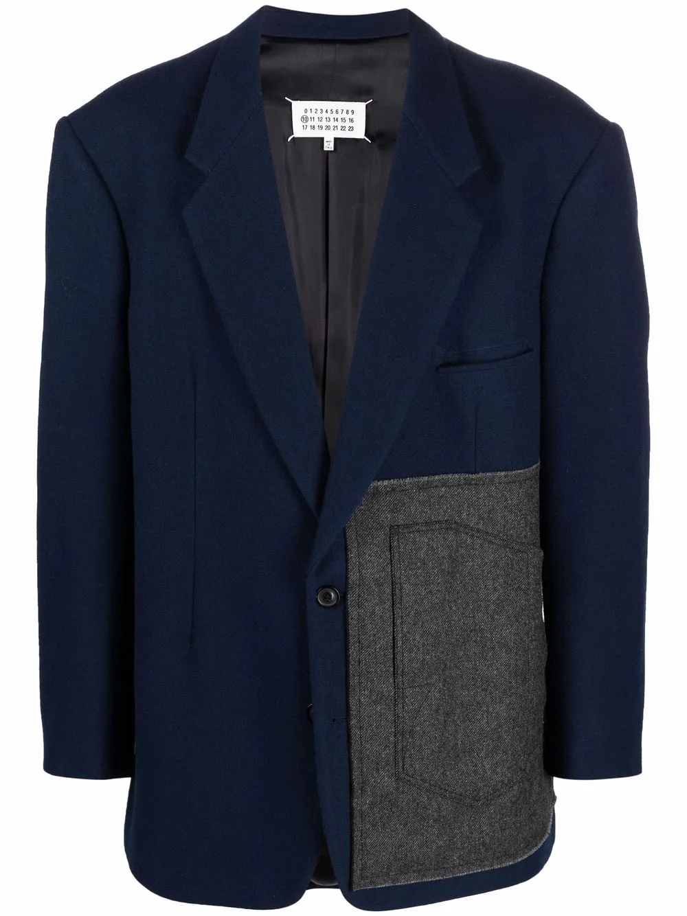 Image 1 of Maison Margiela patch-pocket detail blazer
