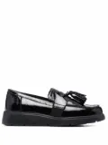 Geox tassel patent-leather loafers - Black