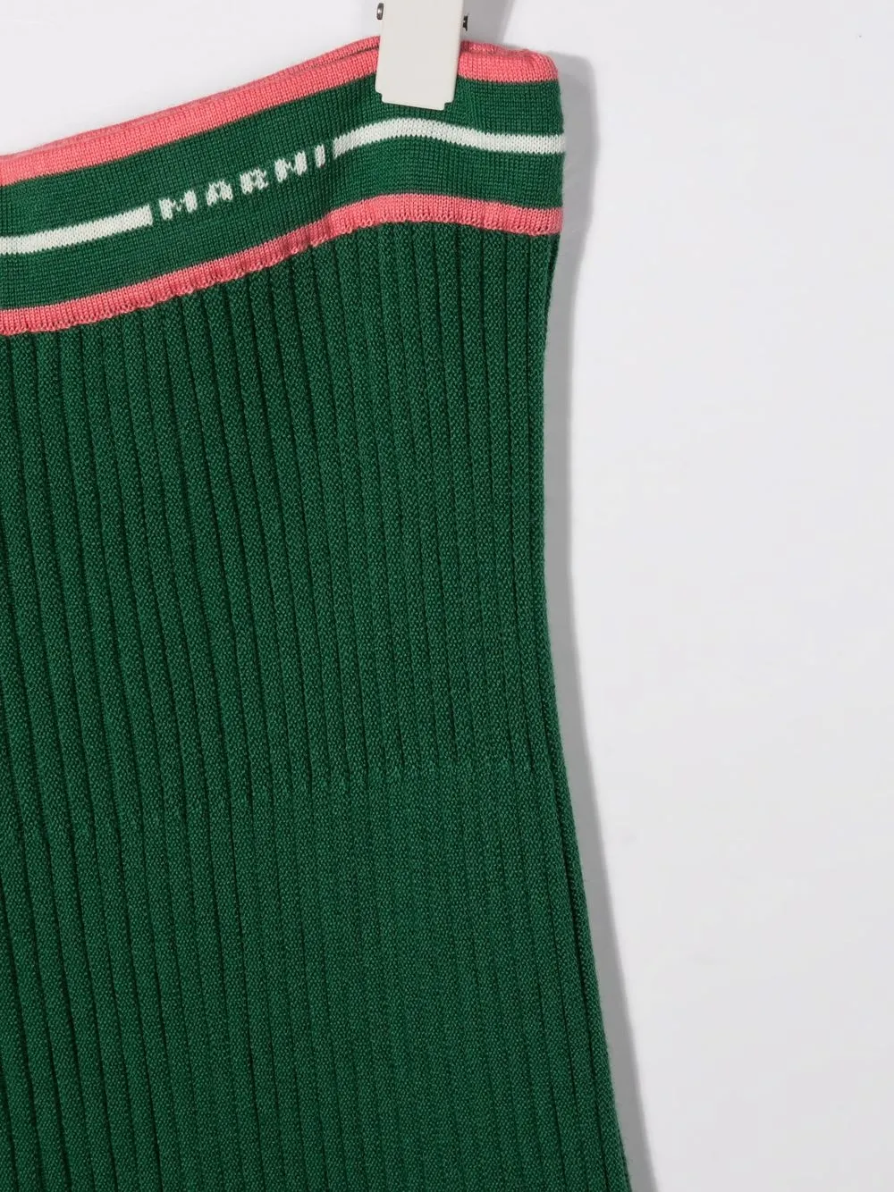 фото Marni kids юбка в рубчик с логотипом