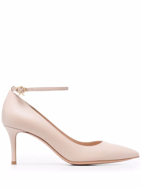pointed toe pumps with ankle strap