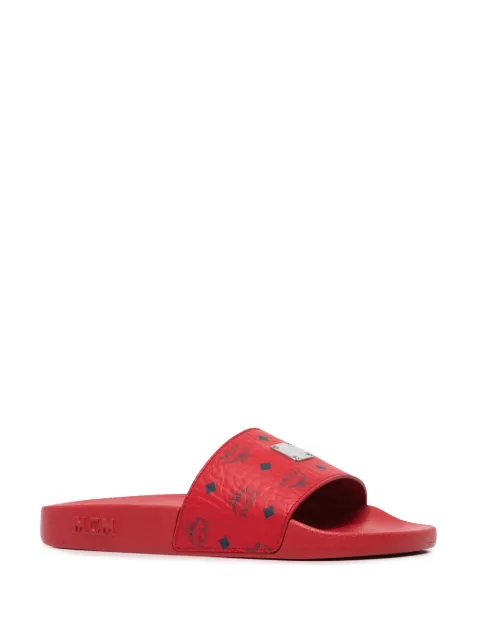 mcm visetos monogram slide