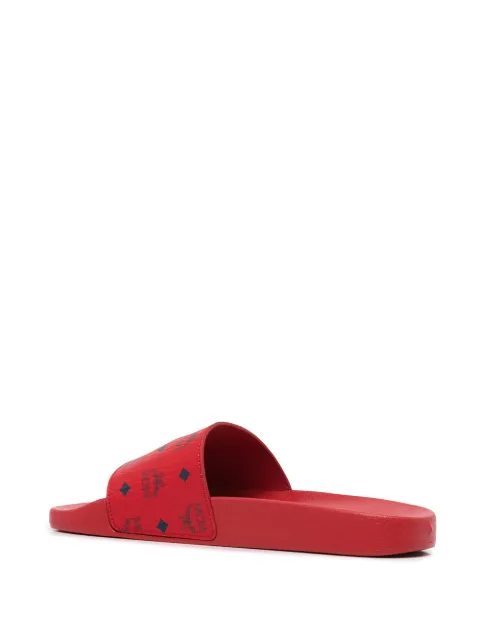 mcm visetos monogram slide