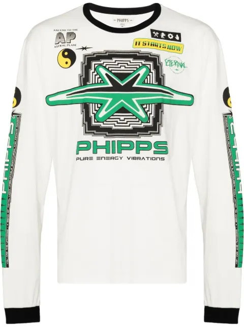 Phipps تيشيرت قطن بطبعة Motocross