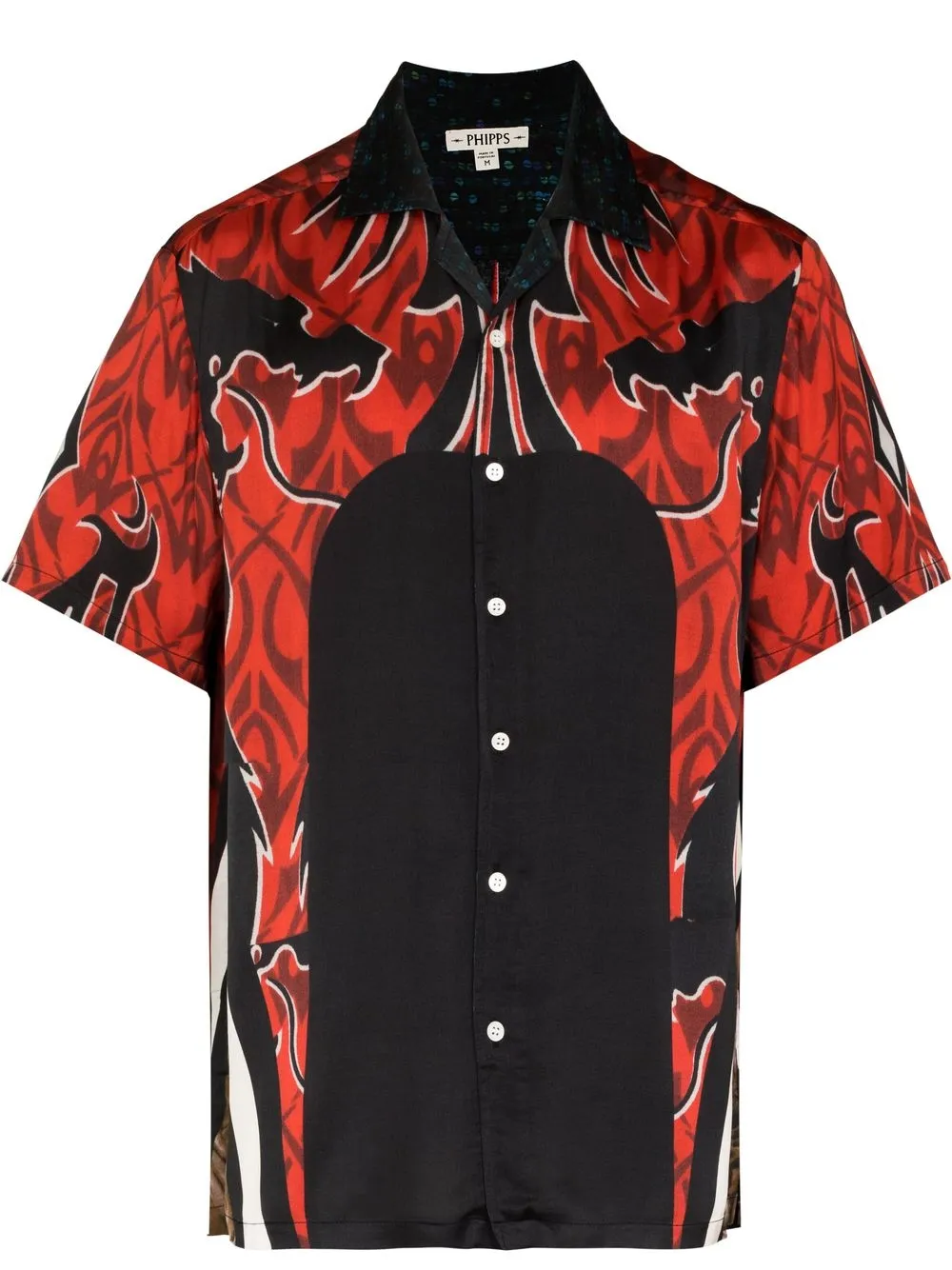 

Phipps camisa bowling con estampado Dragon Warrior - Negro