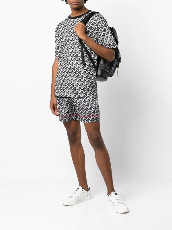 MCM geometric-print Silk Shorts - Farfetch
