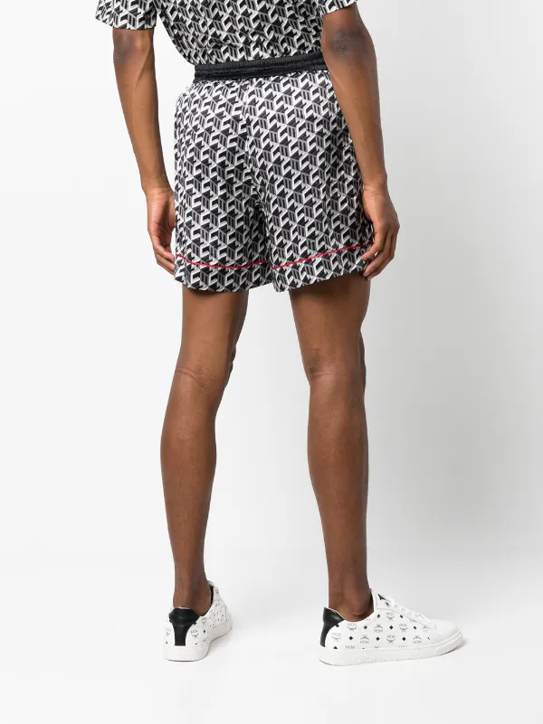 MCM geometric-print Silk Shorts - Farfetch