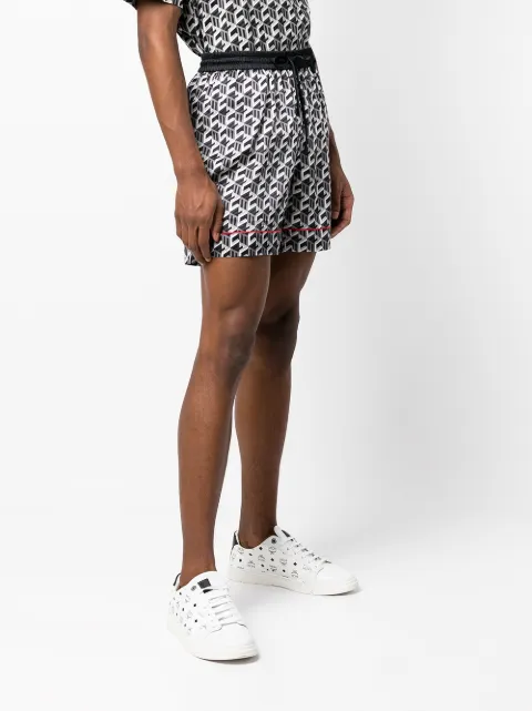 MCM geometric-print Silk Shorts - Farfetch