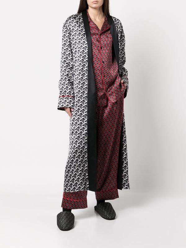 burberry silk robe