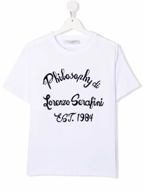 Philosophy Di Lorenzo Serafini Kids TEEN logo-print short-sleeved T-shirt
