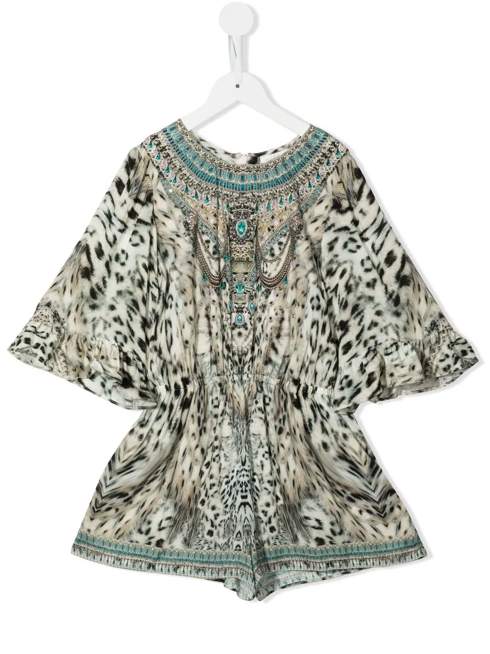 

Camilla Snow Whispers animal-print playsuit - Neutrals