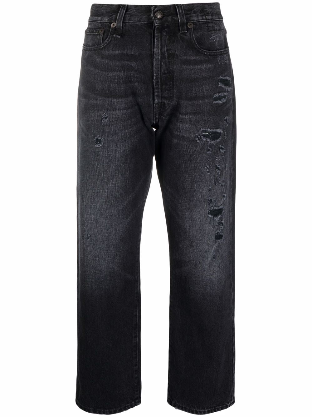 

R13 jeans capri con tiro alto - Negro