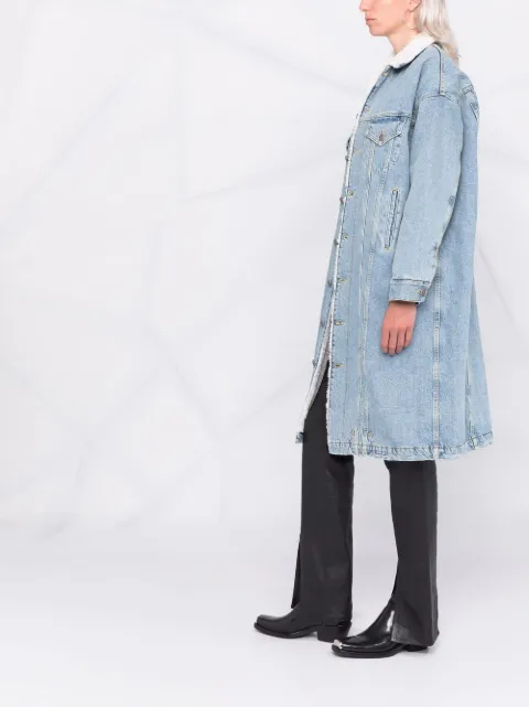 R13 long-line Denim Jacket - Farfetch
