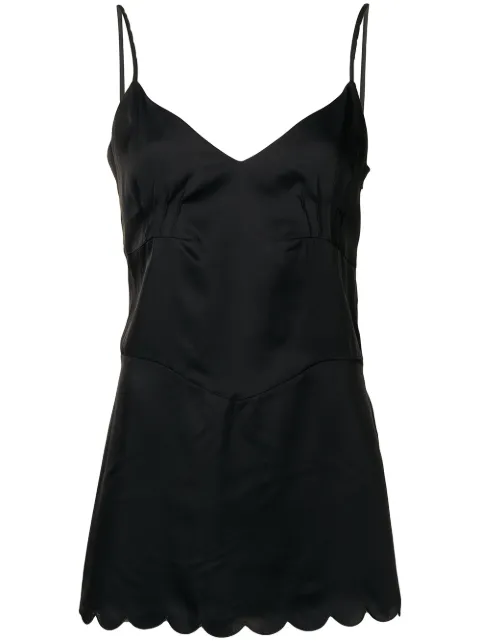 Jil Sander top de tirantes finos con cuello en V
