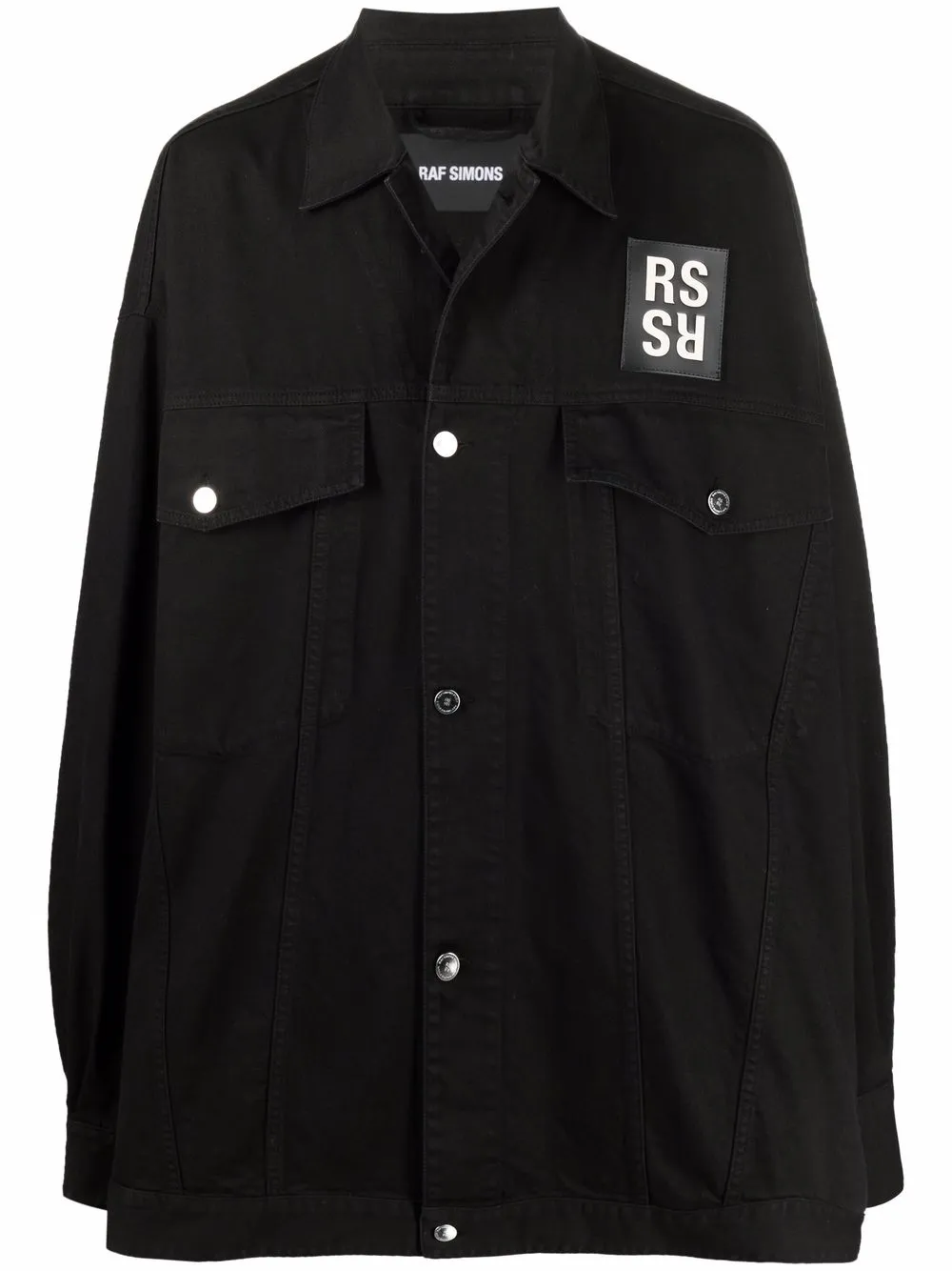 Raf Simons logo-patch Denim Jacket - Farfetch