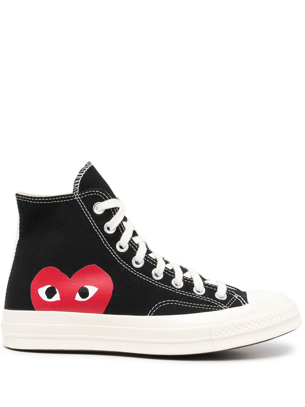 фото Comme des garçons высокие кеды chuck taylor из коллаборации с converse