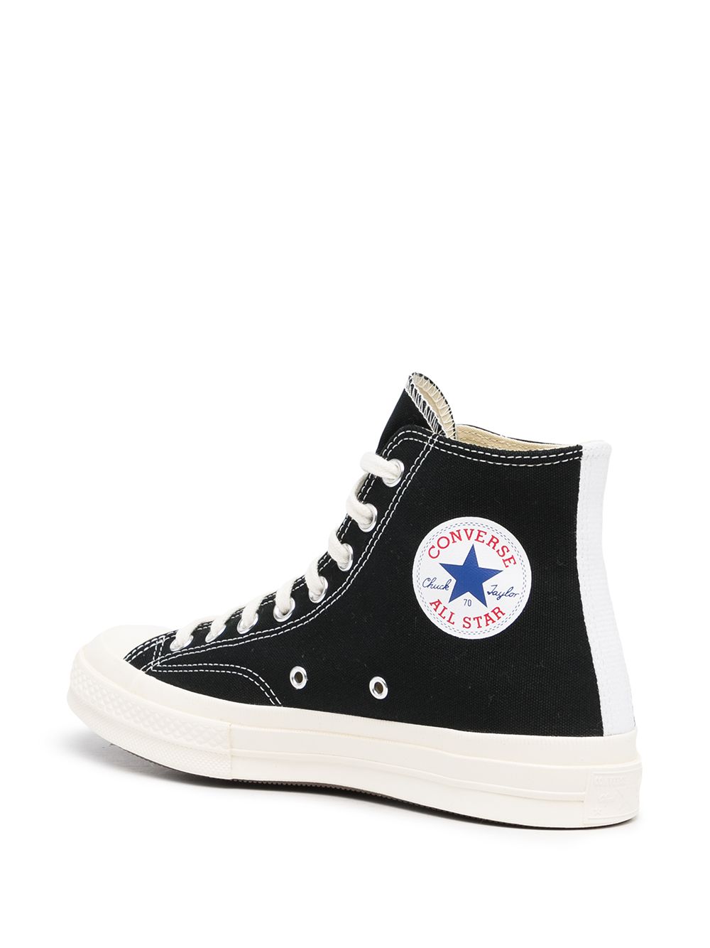 фото Comme des garçons высокие кеды chuck taylor из коллаборации с converse