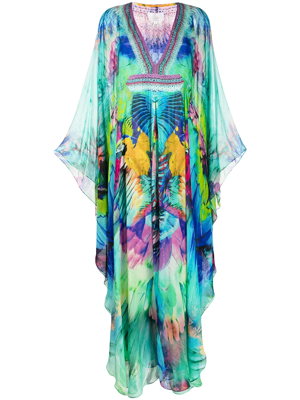 

Camilla Age of Asteria kaftan maxi dress - Blue