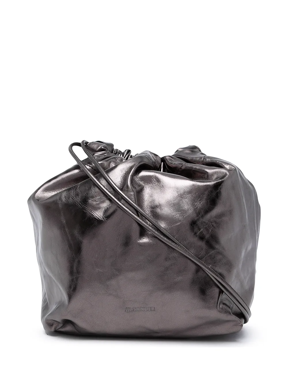 Image 1 of Jil Sander metallic-finish crossbody bag