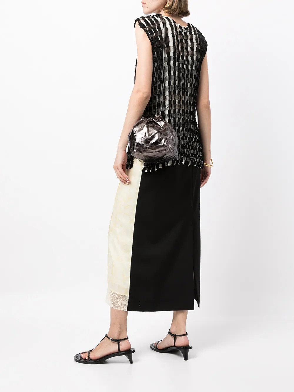 Image 2 of Jil Sander metallic-finish crossbody bag