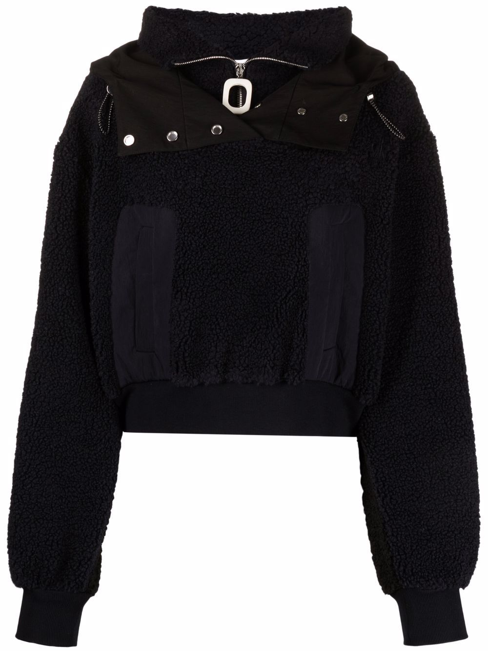 фото Jw anderson panelled zip-up hoodie