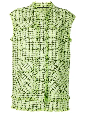 Tweed on sale sleeveless jacket