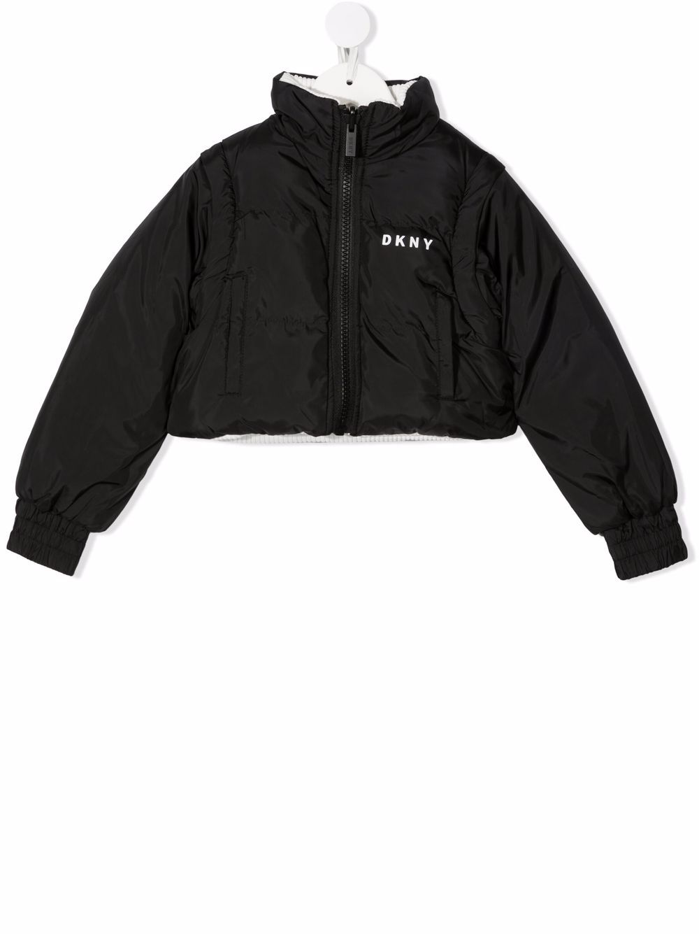 фото Dkny kids двусторонняя куртка-пуховик с логотипом